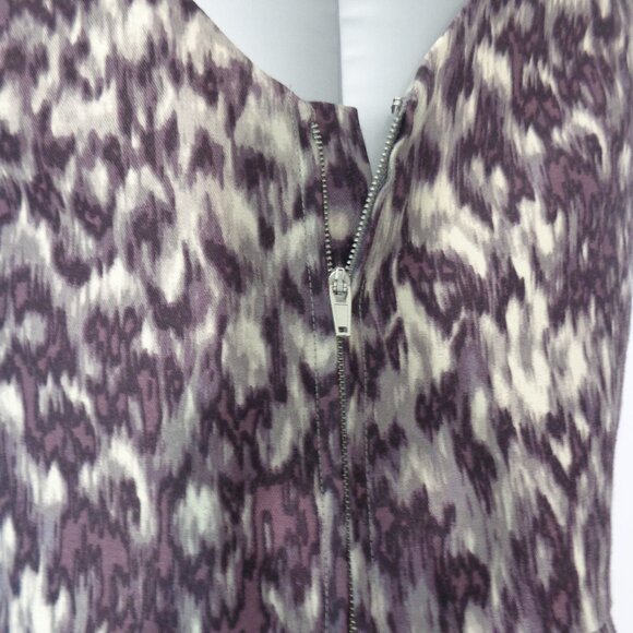 J.Crew Women's Leopard Print V Neck Wool & Silk Full Lined Dress Size 12 - Picture 5 of 7